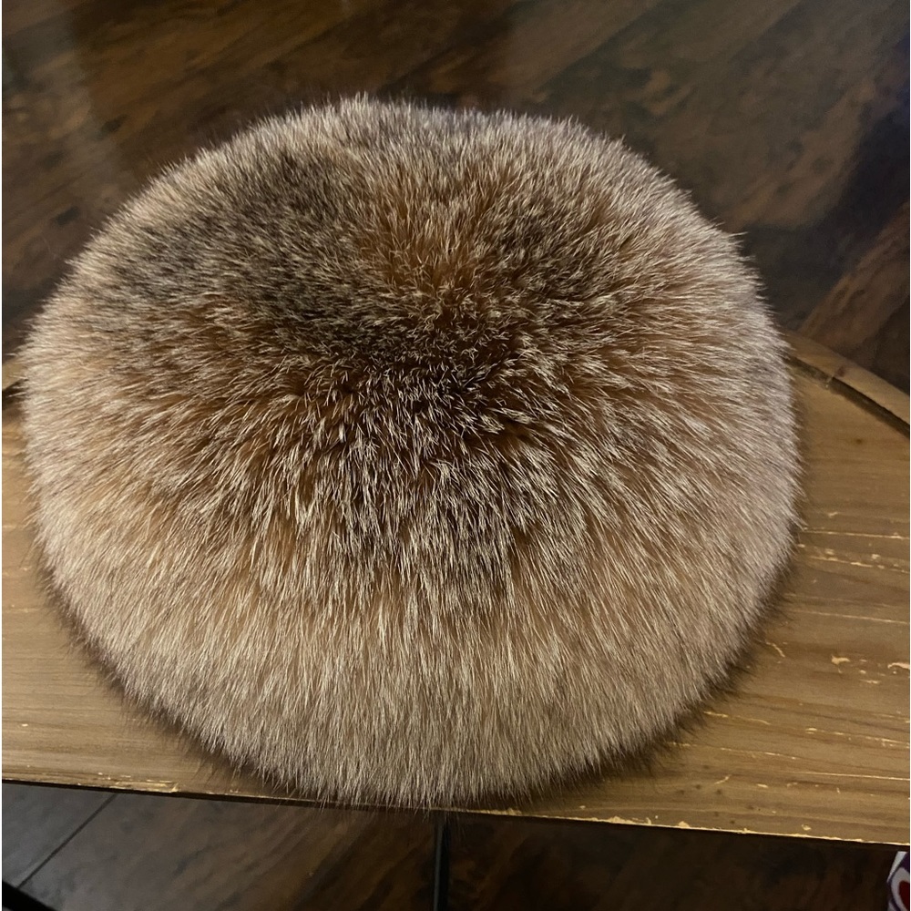 100% crystal fox hat